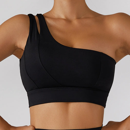 Top deportivo one shoulder con soporte